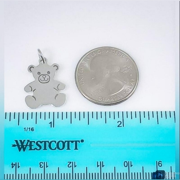 Authentic Tiffany & Co Sterling Silver Bear Charm Retired - Picture 9 of 10